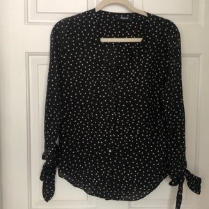 Madewell Star Print V-Neck Blouse